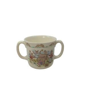 1984 Royal Doulton Bunnykins Double Handle Child’s Cup Dancing Player Piano